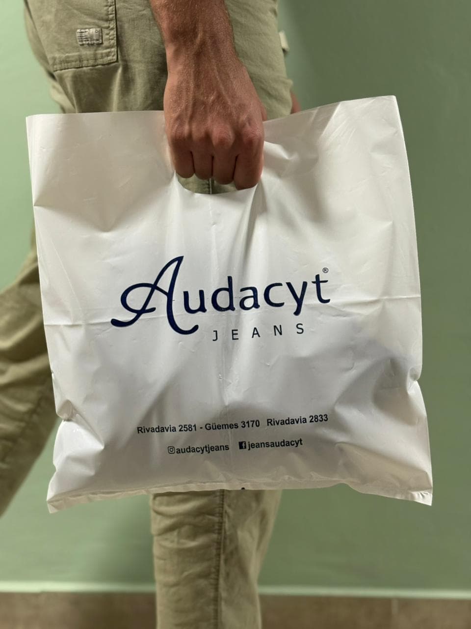 Bolsa impresa para Audacyt Jeans